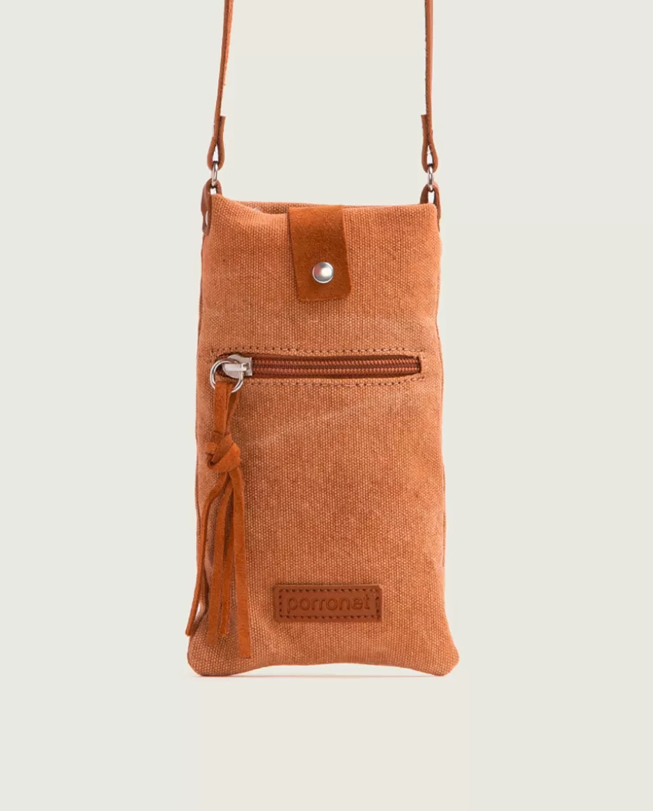 PORRONET Bolso Textil Cuero Malia- Bolsos